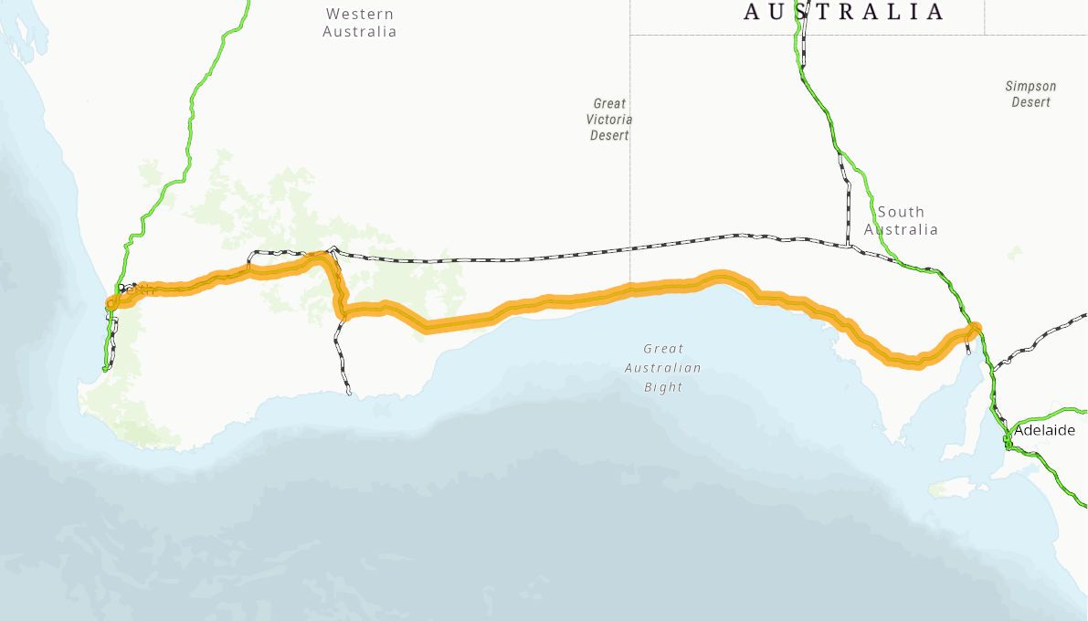 Port Augusta to Perth Corridor